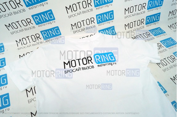 Футболка с эмблемой «MotorRing» White Style