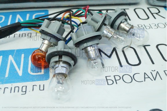 Задние фонари ProSport RS-03316 тонированные черные для ВАЗ 2105-07