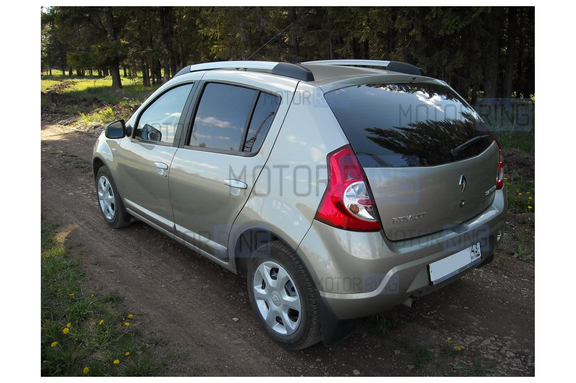 Рейлинги АПС серые для Renault Sandero 2010-2014 г.в.