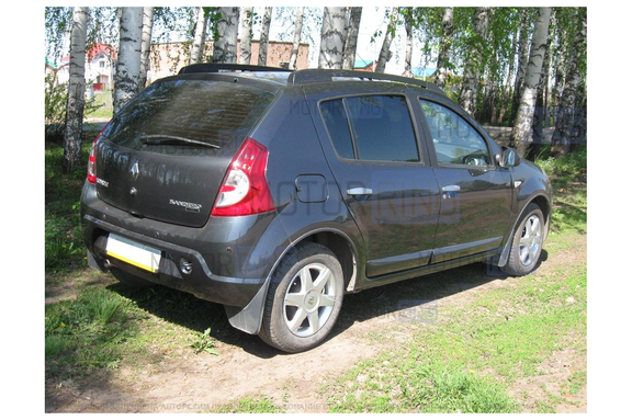 Рейлинги АПС черные для Renault Sandero 2010-2014 г.в.
