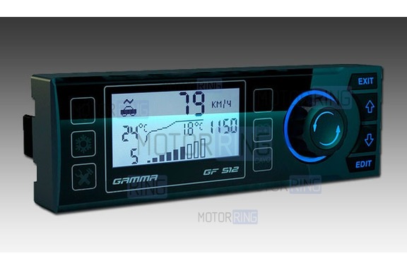 Бортовой компьютер Гамма GF 512 на ВАЗ 2110-2112 с евро панелью