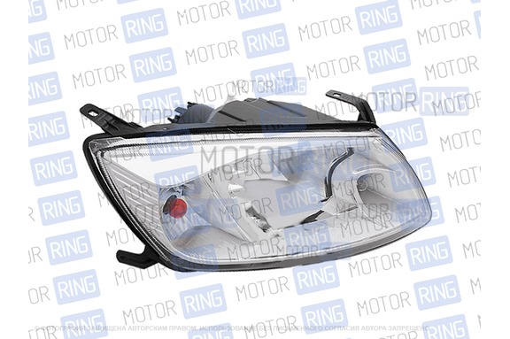 Фары с ДХО ProSport RS-09942, хром корпус для Лада Гранта