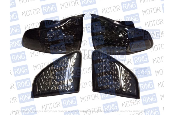 Диодные задние фонари для Toyota Corolla 2007-09г, коричневый корпус