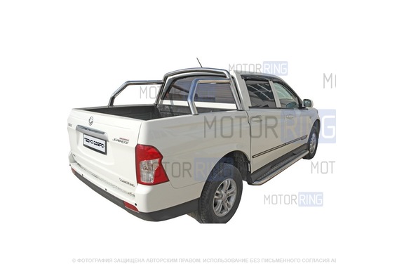 Дуга багажника ТехноСфера d63,5 для SsangYong Actyon Sports 2012-2016 г.в.