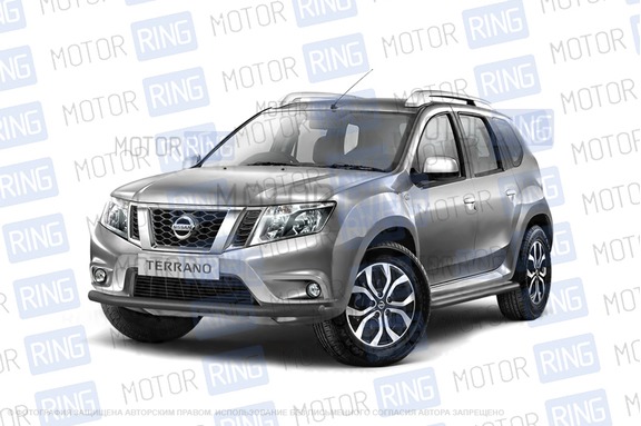 Защита переднего бампера PT Group одинарная 63мм для Nissan Terrano 2014