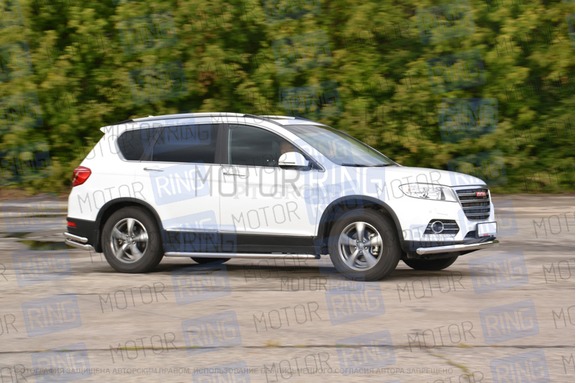 Защита переднего бампера PT Group одинарная 63мм из нержавеющей стали для Haval H6