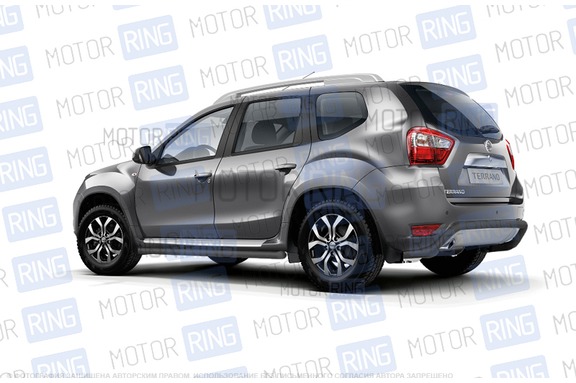 Защита порогов PT Group вогнутая 63мм для Nissan Terrano 2014