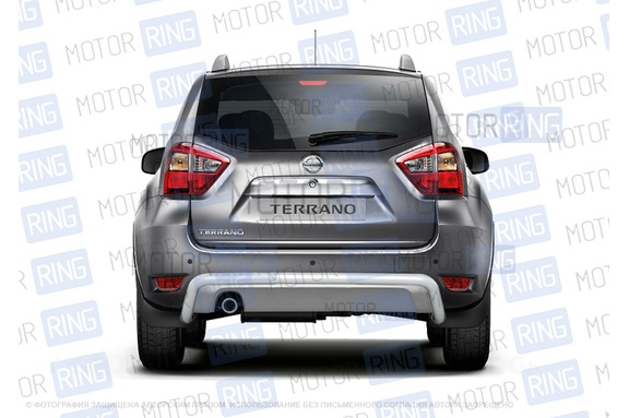 Защита заднего бампера PT Group 51мм для Nissan Terrano