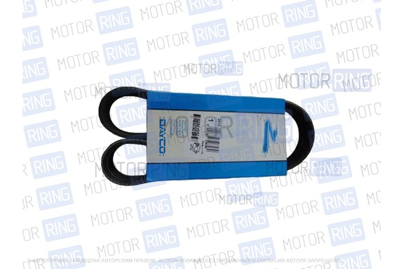 Ремень генератора DAYCO 6PK1820 для Лада Ларгус 16V 1.6л с ГУРом и кондиционером
