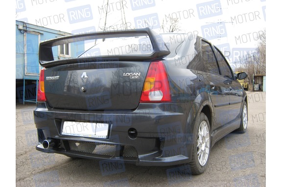 Задний бампер «POWER DM» для Renault Logan