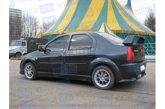 Задний бампер «POWER DM» для Renault Logan