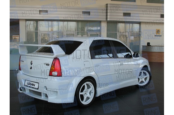 Задний бампер «POWER DM» для Renault Logan