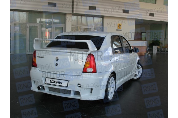 Задний бампер «POWER DM» для Renault Logan
