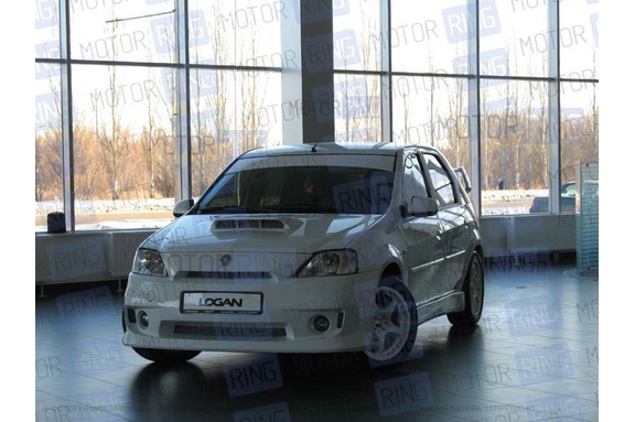 Накладка на капот «POWER DM» для Renault Logan