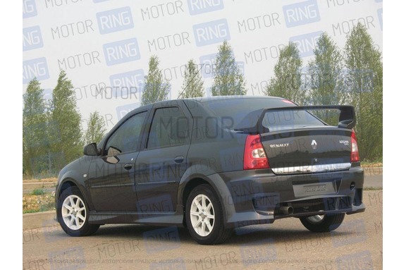 Задний бампер POWER DM фаза 2 для Renault Logan
