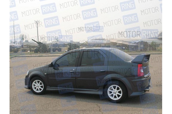 Пороги POWER DM фаза 2 для Renault Logan
