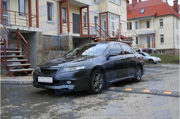Юбка переднего бампера MUGEN для Honda Accord 2006-08