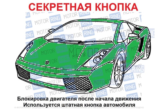 Секретная кнопка для АМК (автомобильный мини-контроллер) ШТАТ