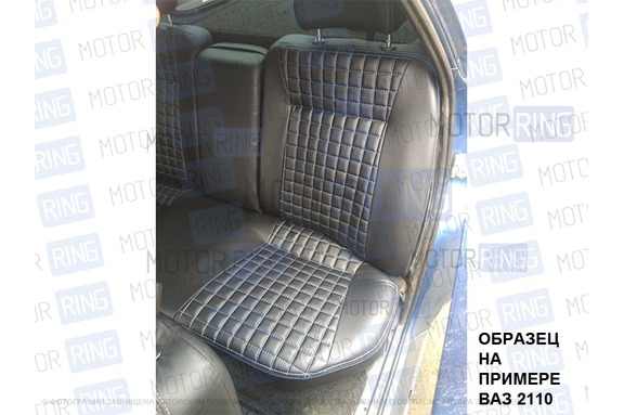 Обивка сидений (не чехлы), Квадрат экокожа для Лада Приора седан