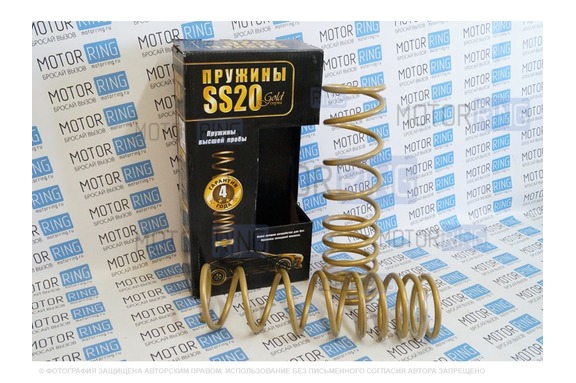 Пружины холодной навивки задней подвески SS20 Gold Progressive (переменный шаг) на Шевроле Нива