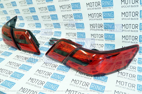 Задние тюнинг фонари Red Smoke для Toyota Camry 2006-2011 г.в.