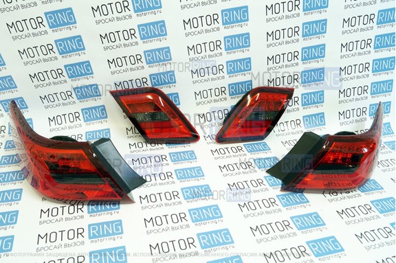 Задние тюнинг фонари Red Smoke для Toyota Camry 2006-2011 г.в.