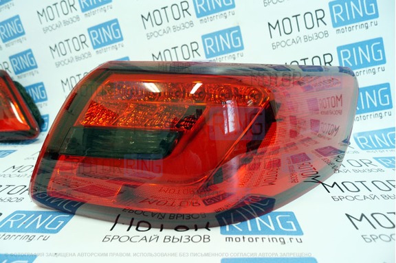 Задние тюнинг фонари Red Smoke для Toyota Camry 2006-2011 г.в.