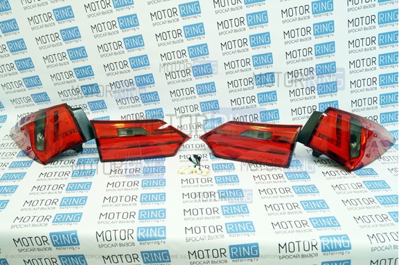 Задние тюнинг фонари Red Smoke для Toyota Corolla 2014 г.в.