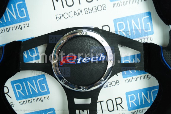Спортивный руль Rtech обод из замши с цветными вставками для ВАЗ 2101-2107, Лада Нива 4х4
