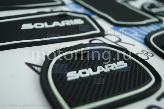 Коврики панели приборов и консоли SOLARIS для Хендай Солярис 2014-2016 г.в.