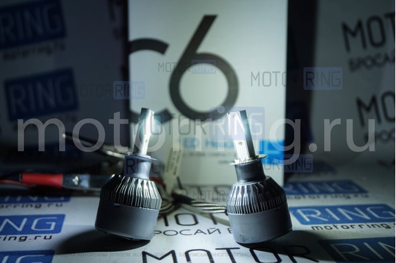 Светодиодные лампы C6 LED 3800LM 6000K H3