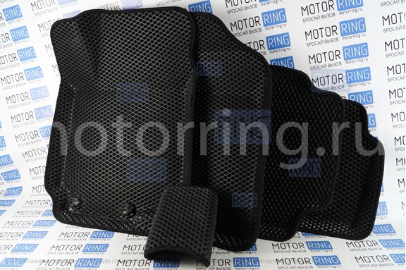 Формованные коврики EVA 3D Boratex в салон для Kia Rio 3 2011-2016 г.в.