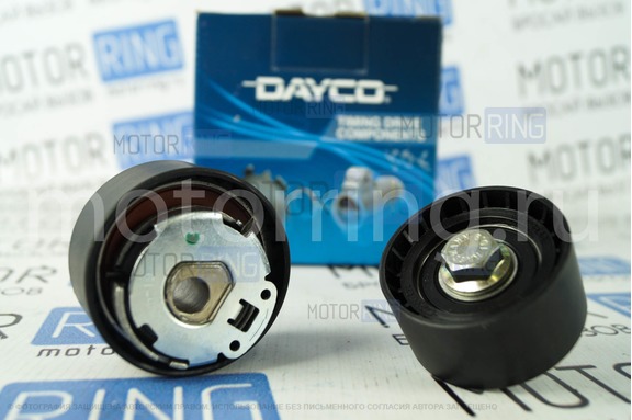 Комплект роликов ГРМ (натяжной и опорный) DAYCO для 16 кл Лада Приора, Калина, Калина 2, Гранта, Гранта FL, Ларгус, Ларгус FL, Веста, Икс Рей, Датсун