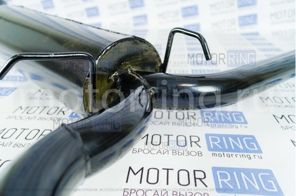 Глушитель прямоточный основной раздвоенный Stinger Auto для ВАЗ 2113, 2114