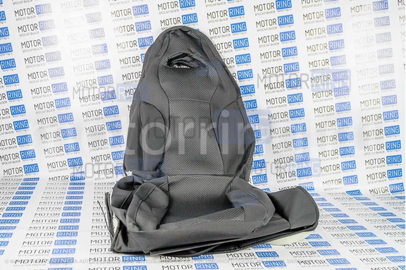 Комплект для сборки сидений Recaro черная ткань (центр черная ткань 10мм) для ВАЗ 2110, Лада Приора седан