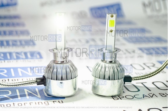 Светодиодные лампы C6 LED 3800LM 6000K H1