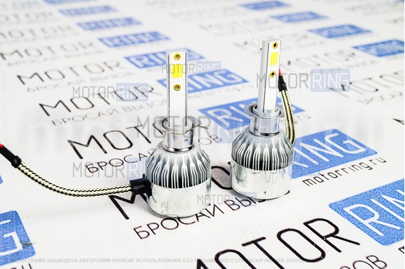 Светодиодные лампы C6 LED 3800LM 6000K H1