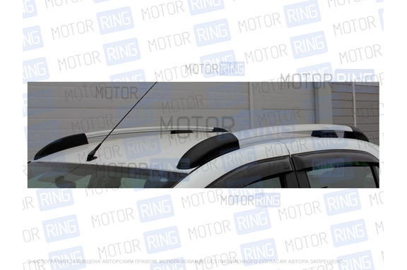 Рейлинги АПС серые для нового Renault Logan 2, Logan Stepway с 2014 г.в.