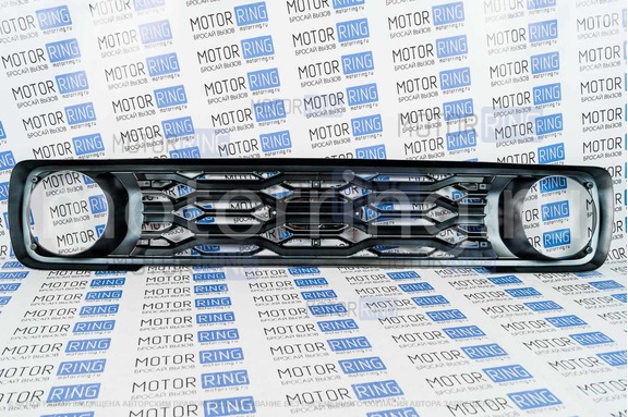 Решетка радиатора Titan темный хром с местом под шильдик Ладья для Лада Нива 4х4, Урбан
