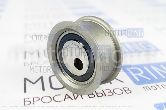 Натяжной ролик ГРМ двухрядный Marel Magnum для 8 кл ВАЗ 2108-21099, 2110-2112, 2113-2115, Лада Калина, Приора, Гранта в комплектации Стандарт, Ока