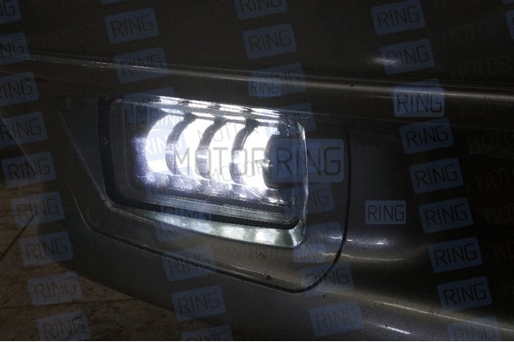 Светодиодные (LED) противотуманные фары Sal-Man 4 полосы 40W 3600lux для ВАЗ 2110-2112, 2113-2115, Шевроле Нива (до рестайлинга)