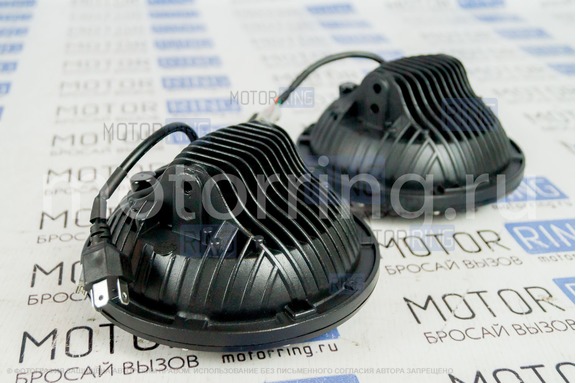 Светодиодные фары TheBestPartner 7 дюймов 60W с V-образный рисунок, повторитель поворотника и ДХО для ВАЗ 2101, 2102, Лада 4х4, Нива Легенд