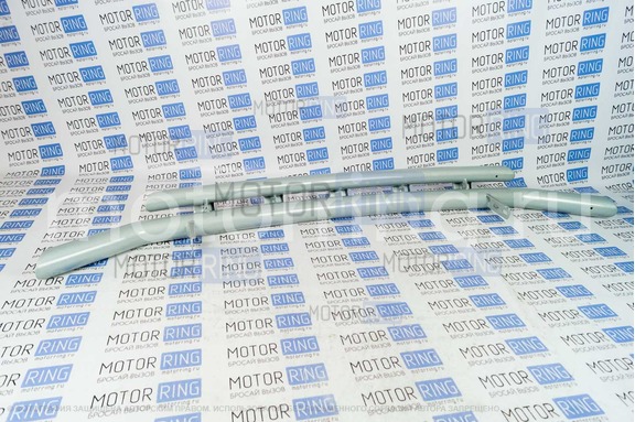 Защита переднего бампера ТехноСфера стальная Труба двойная d63,5 для Toyota Hilux Pickup 2011-2015 г.в.