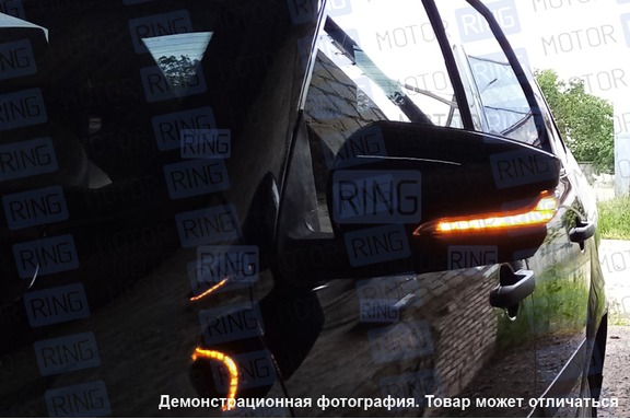Бегающие повторители поворота Sal-Man Лексус Стайл хром отражатель (с квадратными секциями) в зеркала образца от 2014 года для Лада Гранта, Гранта FL, Калина, Калина 2, Датсун