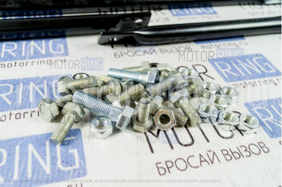 Бампер силовой ТехноСфера под лебедку с дополнительной защитой двигателя и переда для Лада 4х4, Нива Легенд