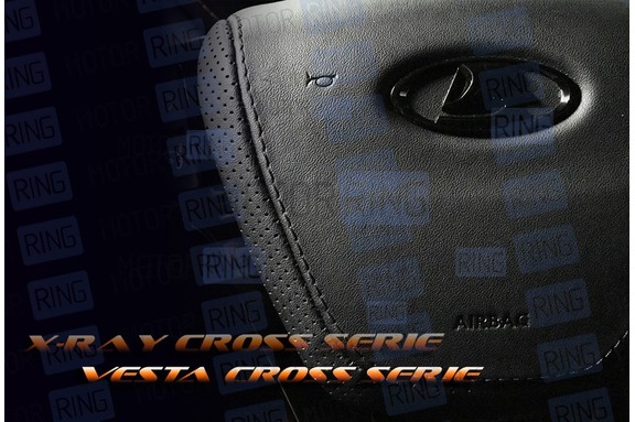 Анатомическое рулевое колесо Ferrum Group CROSS Serie для Лада Веста, Икс Рей, Ларгус FL