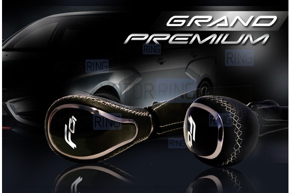 Ручка КПП с пыльником Ferrum Group Grand Premium обшитая экокожей для Лада Веста