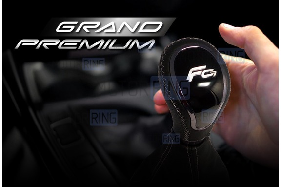 Ручка КПП с пыльником Ferrum Group Grand Premium обшитая экокожей для Лада Веста