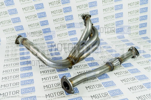 Паук 4-2-1 из нержавеющей стали с виброкомпенсатором для 16 кл Chevrolet Lacetti