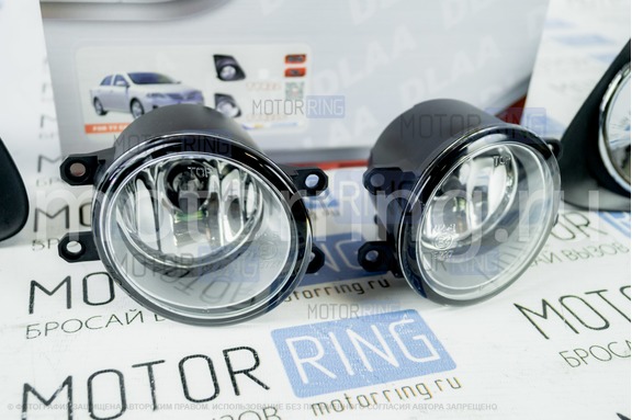 Противотуманные фары TY-422 с оригинальными рамками для Toyota Corolla 2011-2013 г.в.